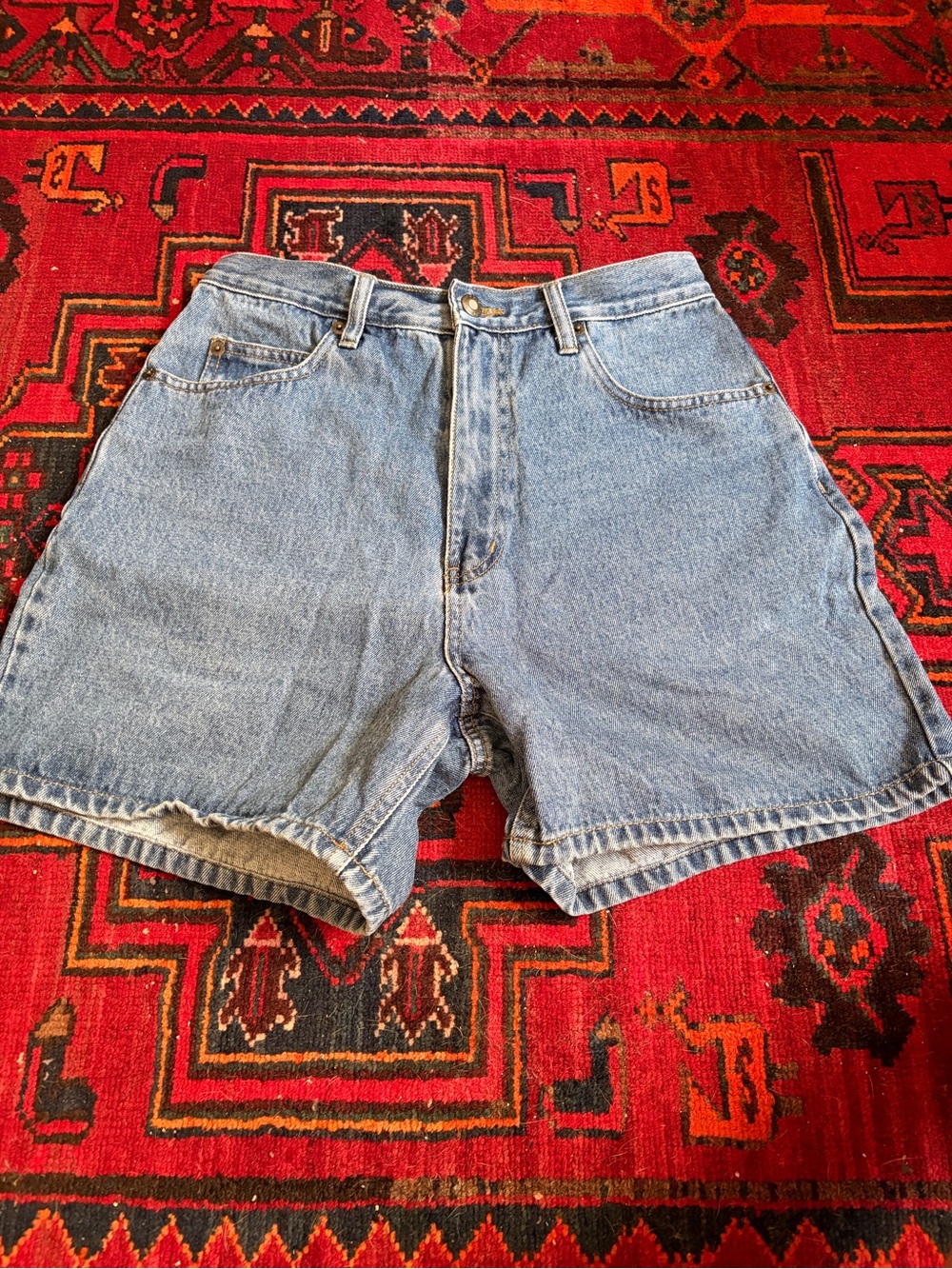 Vintage denim high waisted shorts